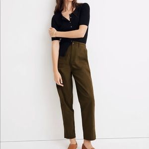 madewell camp pants size medium